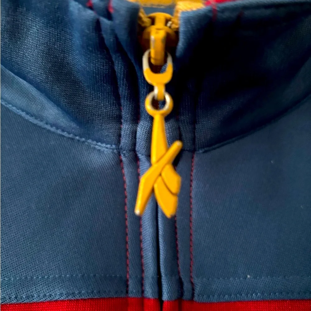 Vintage Reebok Barcelona Blue and Red Athletic Jacket